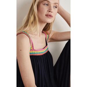 Boden Crochet Trim Jersey Maxi Dress, Sz 4P, $168